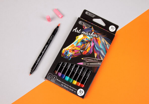 Markery Artystyczne Art. Marker 10 szt. – Dwustronne Brush + Fine - obrazek 3