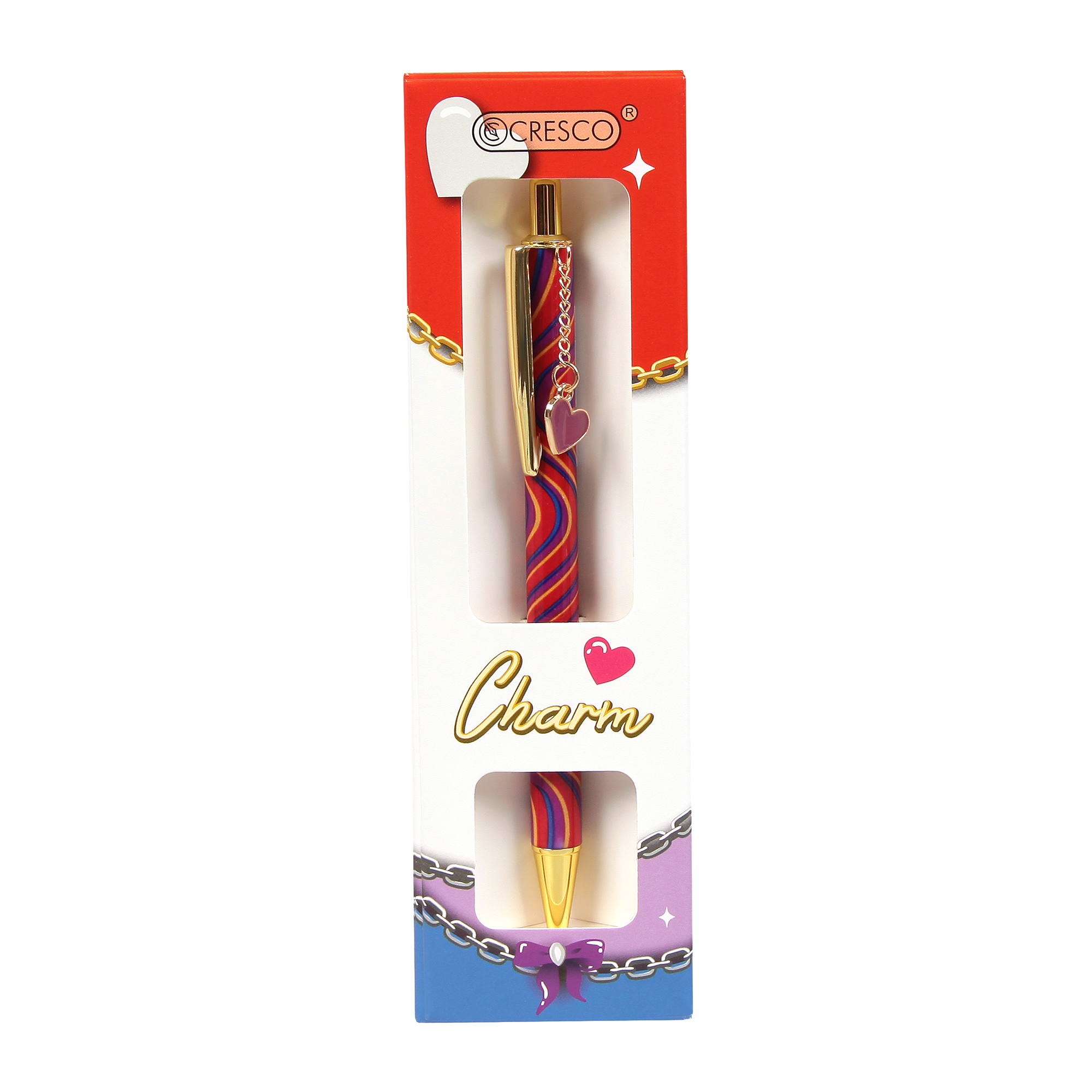 Długopis CHARM w etui GB - SERCE czerwone - obrazek 3