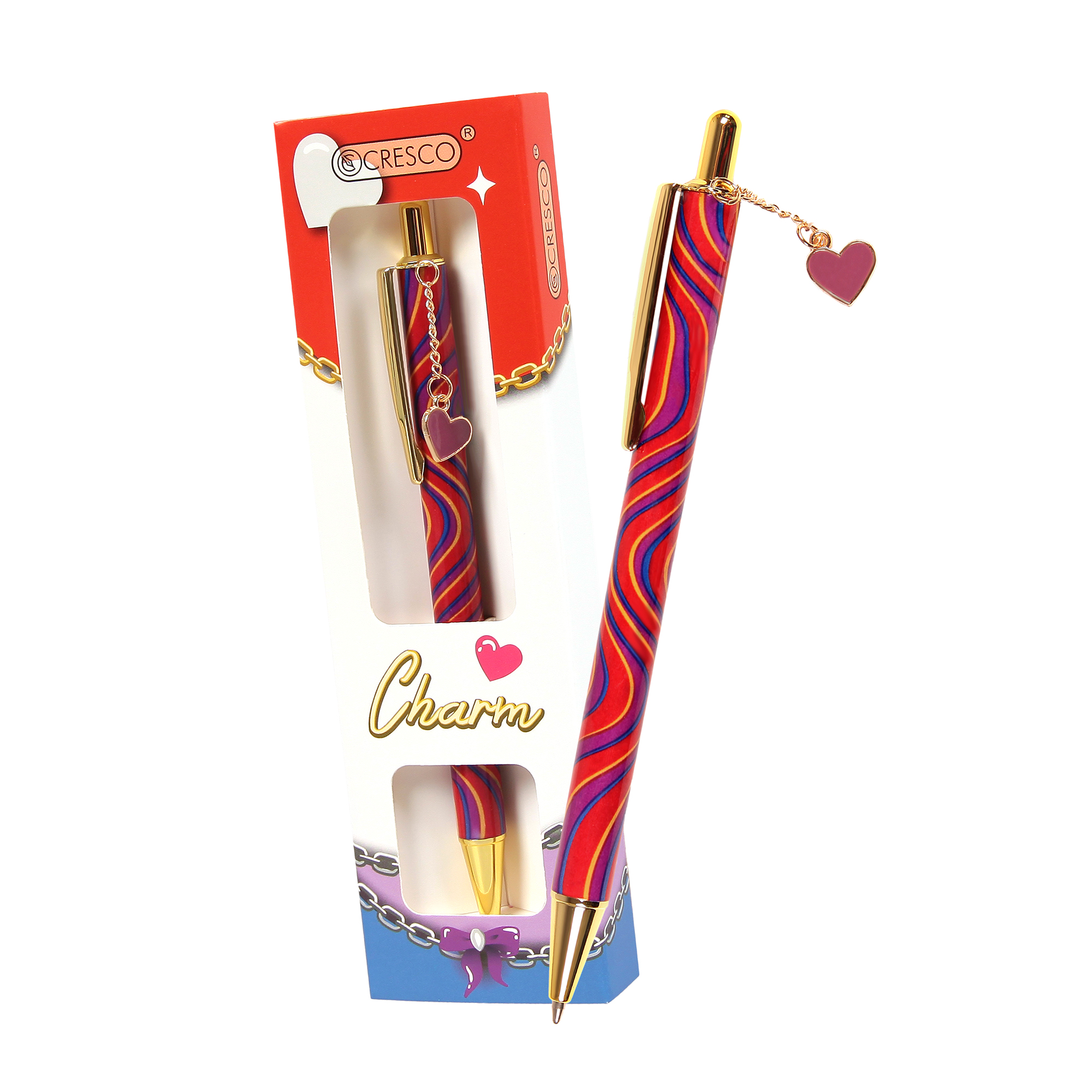 Długopis CHARM w etui GB - SERCE czerwone