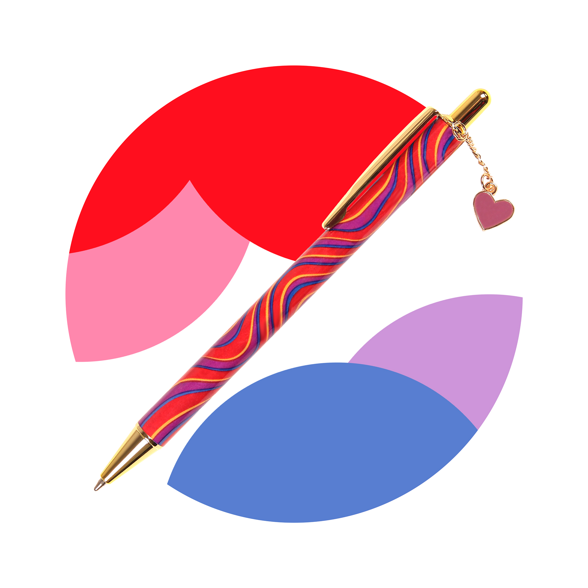 Długopis CHARM w etui GB - SERCE czerwone - obrazek 4