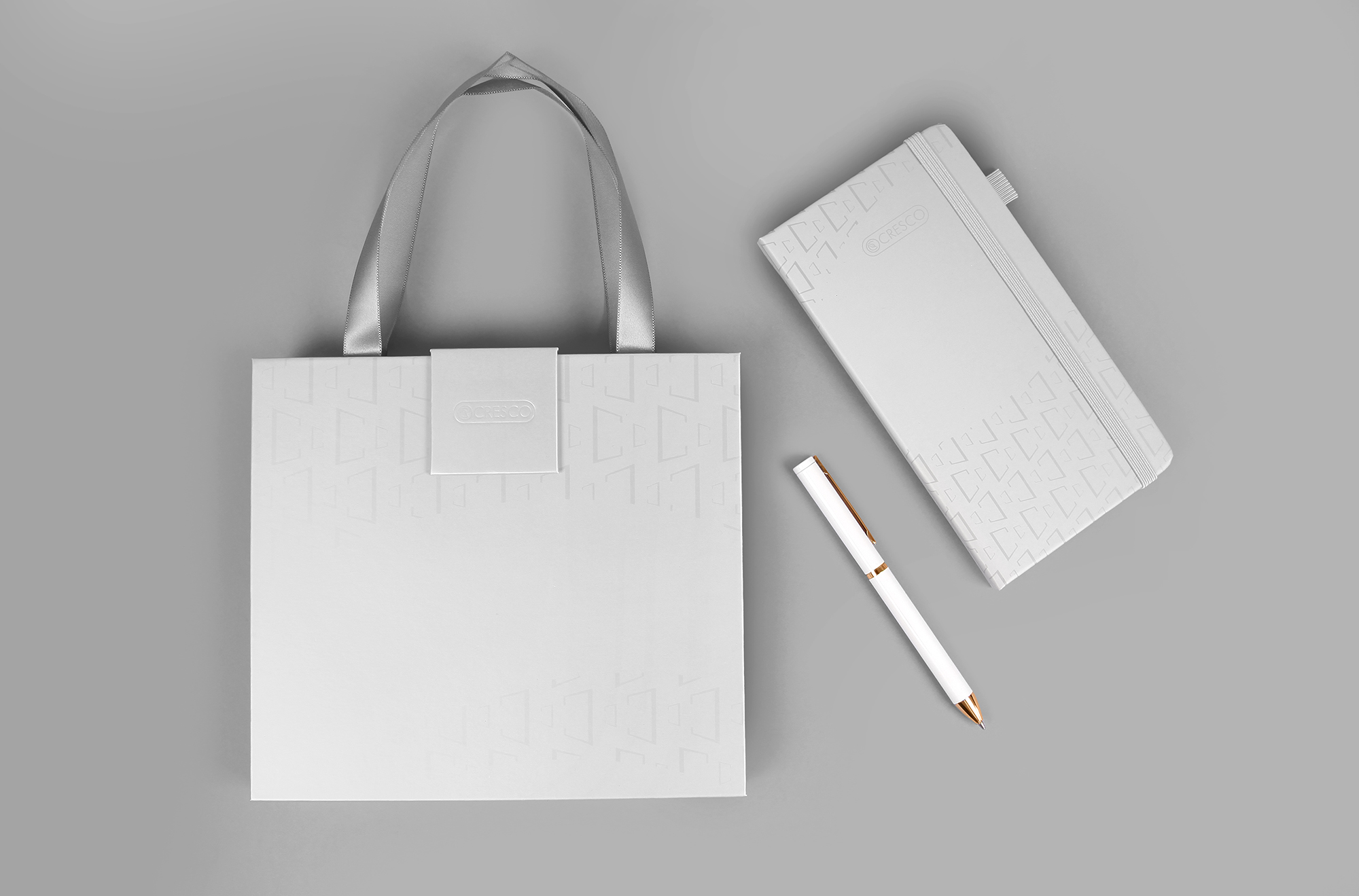 Długopis+ Notes IDEAL w etui Premium – biały - obrazek 2