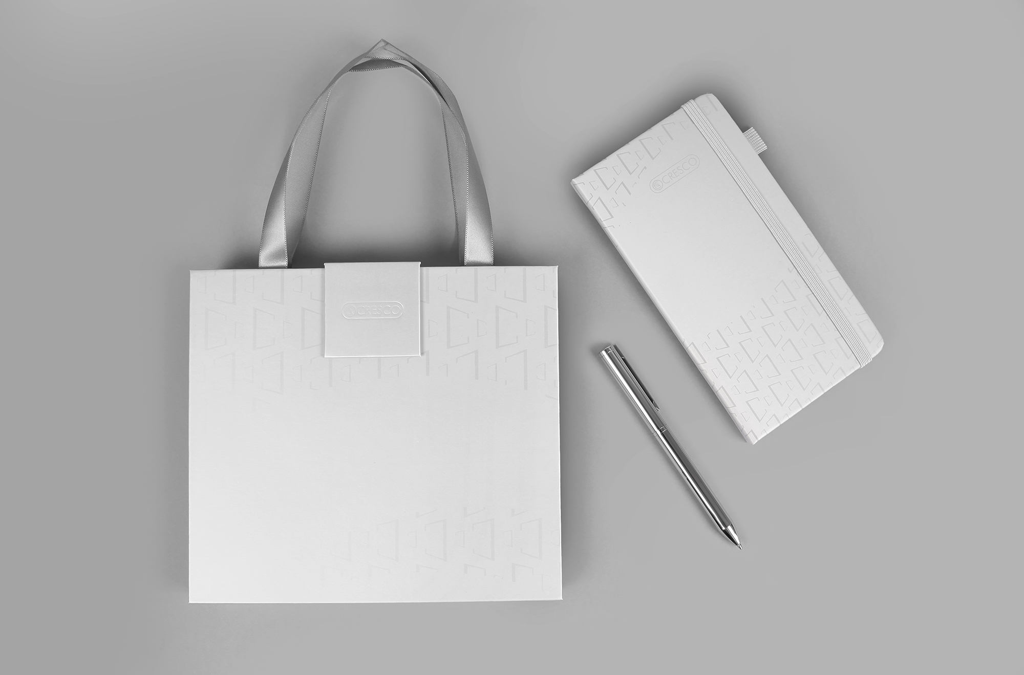 Długopis+ Notes IDEAL w etui Premium – srebrny - obrazek 5