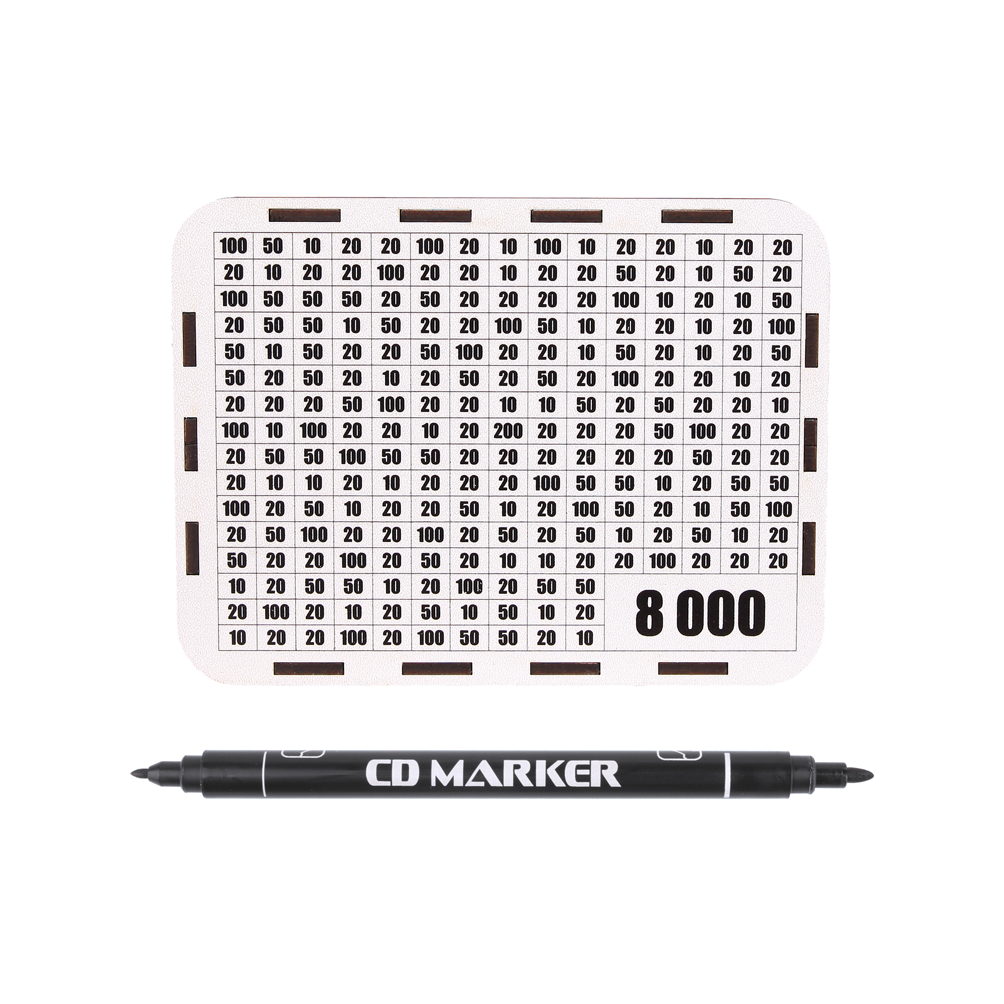 Skarbonka wykreślanka oszczędzanie cel 10 000 + MARKER - obrazek 4