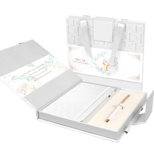 Długopis+ Notes IDEAL w etui Premium – biały