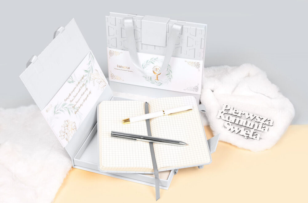 Długopis+ Notes IDEAL w etui Premium – biały - obrazek 5