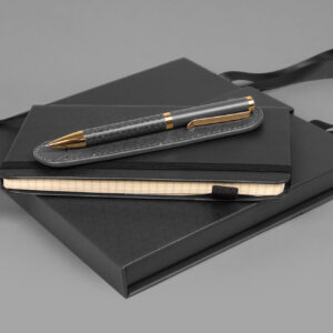 Długopis+ Notes + etui PREMIUM - czarny