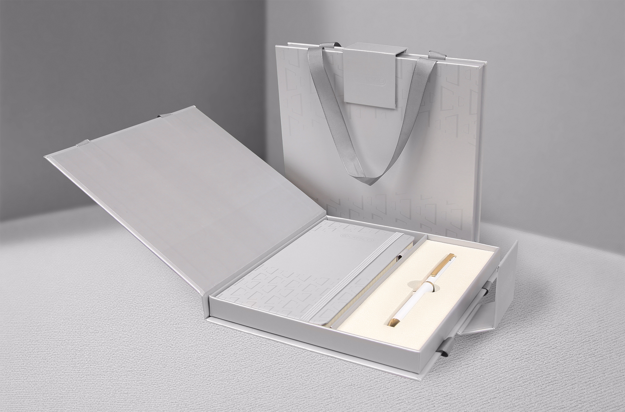 Długopis+ Notes IDEAL w etui Premium – biały - obrazek 4